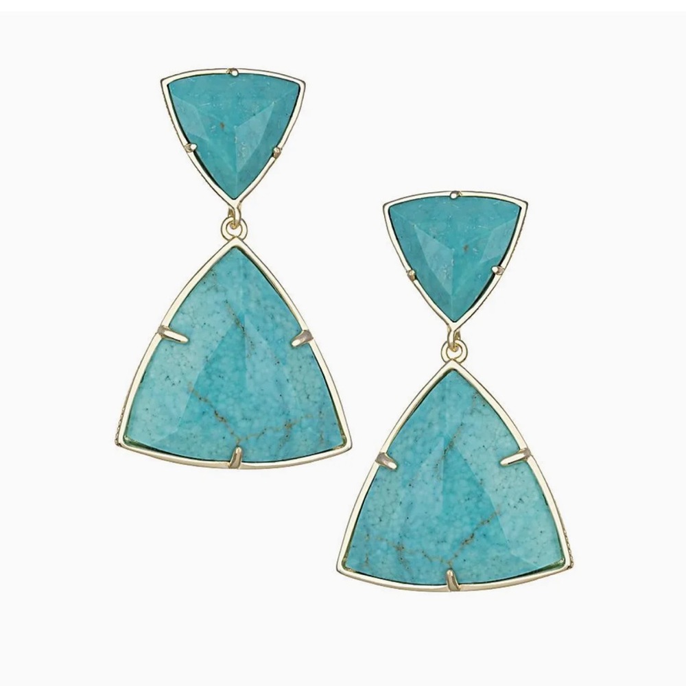 Authentic Vintage Kendra Scott - Maury Earrings (Turquoise)